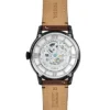 Montre Townsman automatique en cuir marron foncé