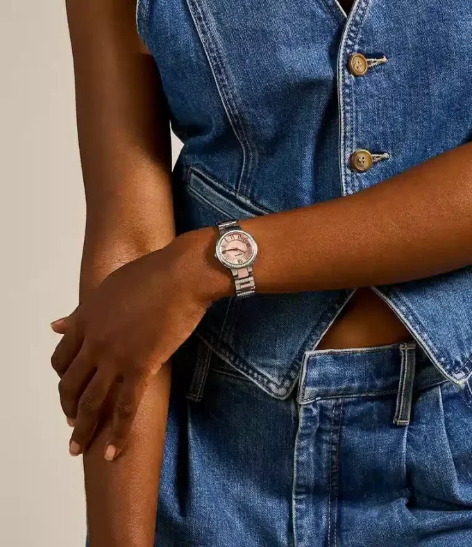 Montre Virginia en acier inoxydable bicolore
