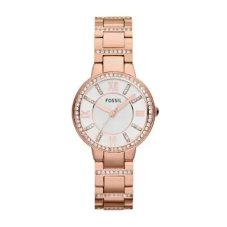 Montre Virginia en acier inoxydable rose