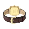 Nick Jonas x Fossil Machine Luxe Blue Vignette Montre à trois aiguilles en cuir croco marron