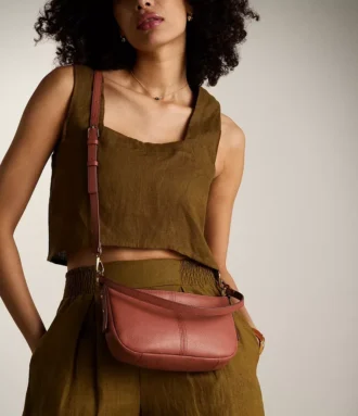 Petit sac à bandoulière en cuir Jolie