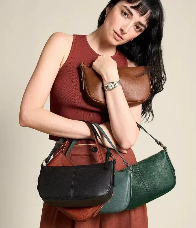 Petit sac à bandoulière en cuir Jolie