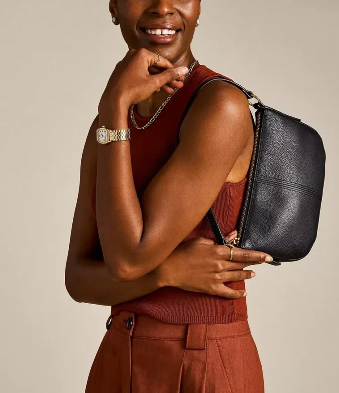 Petit sac à bandoulière en cuir Jolie