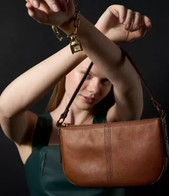 Petit sac à bandoulière en cuir Jolie