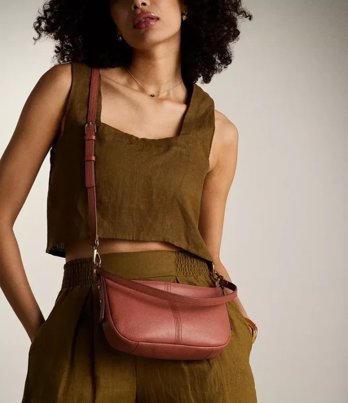 Petit sac à bandoulière en cuir Jolie