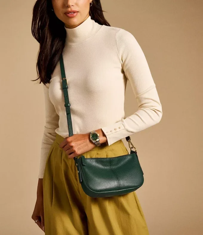 Petit sac à bandoulière en cuir Jolie