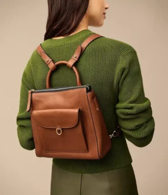 Petit sac à dos en cuir Parker