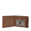Portefeuille à deux volets Derrick RFID avec grande poche à monnaie Portefeuille à deux volets Derrick RFID avec grande poche à monnaie