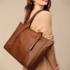 Sac fourre-tout en cuir Carlie Sac fourre-tout en cuir Carlie
