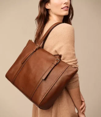 Sac fourre-tout en cuir Carlie