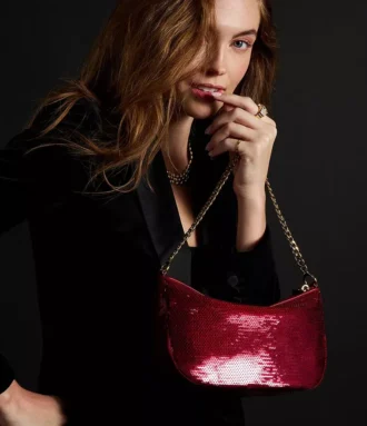 Sac Jolie à paillettes rouges en édition spéciale Wizard of Oz x Fossil