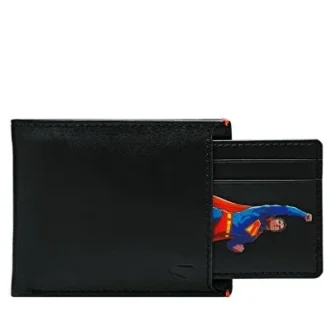 Superman x Fossil Derrick Portefeuille coulissant 2 en 1