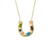 Sutton The Good Luck Collection Collier pendentif fer à cheval en acier inoxydable doré Sutton The Good Luck Collection Collier pendentif fer à cheval en acier inoxydable doré