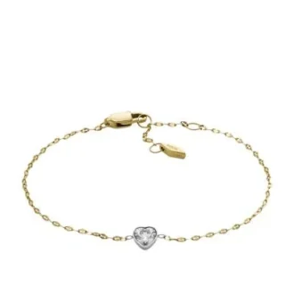 Sutton Tokens Of Affection Bracelet à chaîne en acier inoxydable bicolore